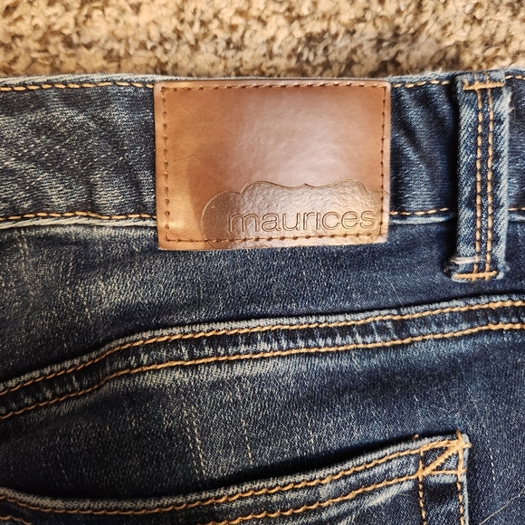 Maurices flannel patch jeans | 1/2 R - Picture 3 of 7